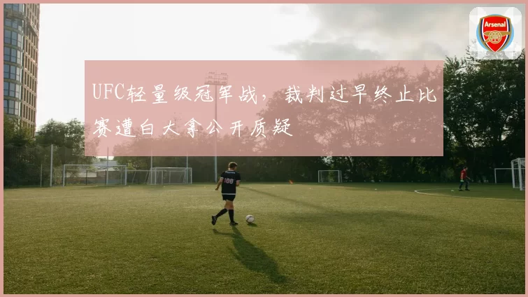 UFC轻量级冠军战，裁判过早终止比赛遭白大拿公开质疑